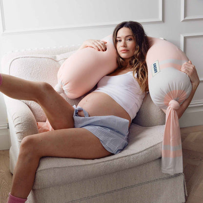 Cushy Puff Pregnancy Pillow - Pink Sugar