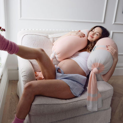 Cushy Puff Pregnancy Pillow - Pink Sugar
