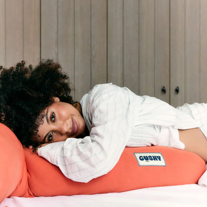 Cushy Puff Pregnancy Pillow - Terracotta Red