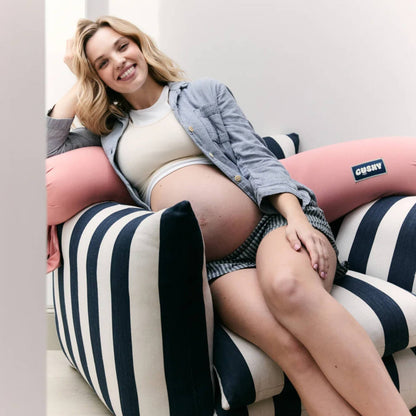 Cushy Puff Pregnancy Pillow - Tickle Me Pink