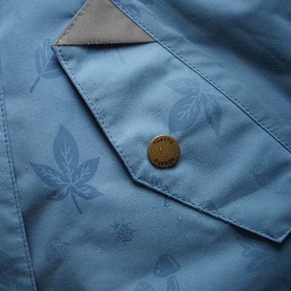 Toastie Fully Waterproof Dungarees - Rain Blue Magic Print