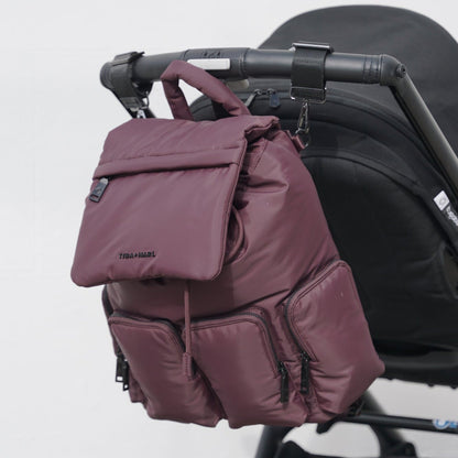 Tiba + Marl Alto Changing Backpack Burgundy