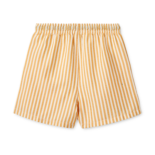 Liewood Duke Stripe Board Shorts - Y/D stripe Yellow Mellow/crème De La Crème