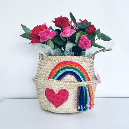 Bellybambino Rainbow & Heart Basket - Large