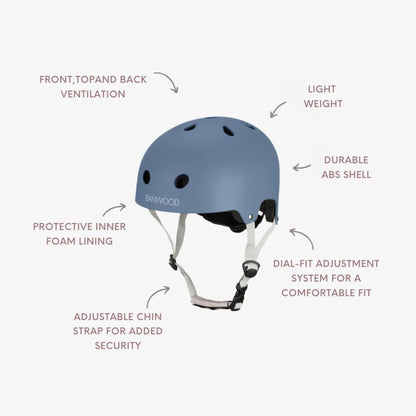 Banwood Kids Eco Helmet 50-54cm - Deep Sea