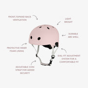 Banwood Kids Eco Helmet 50-54cm - Faded Pink