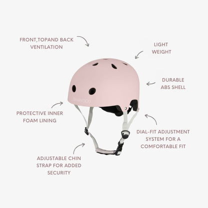 Banwood Kids Eco Helmet 50-54cm - Faded Pink