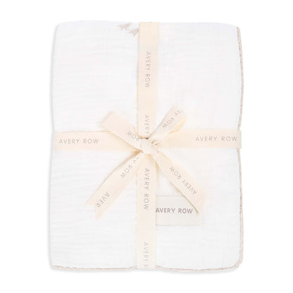 Avery Row Embroidered Muslin Blanket - Little Farm