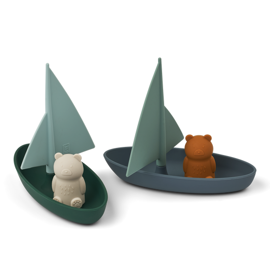Liewood Ensley Boats 2 Pack - Whale Blue Multi Mix