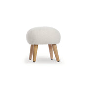 CuddleCo Etta Foot Stool - Boucle Off White