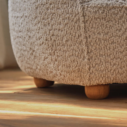 CuddleCo Etta Bear Kids Chair - Boucle Mushroom