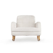 CuddleCo Etta Cuddle Nursing Chair & Foot stool - Boucle Off White