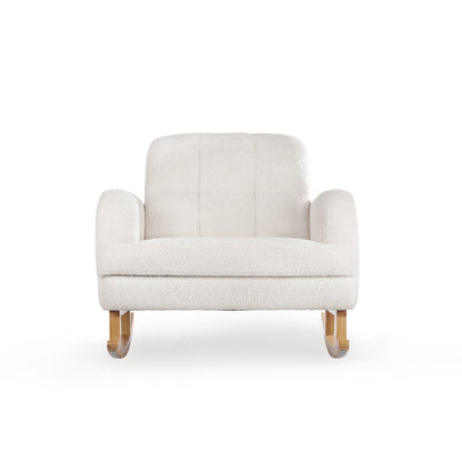 CuddleCo Etta Cuddle Nursing Chair & Foot stool - Boucle Off White