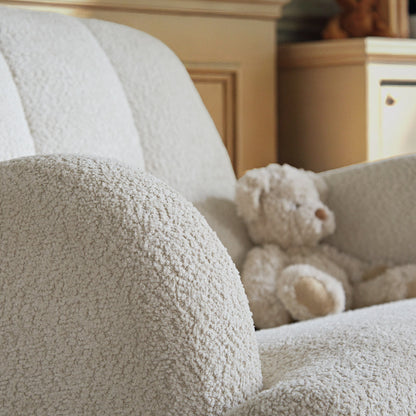 CuddleCo Etta Cuddle Nursing Chair & Foot stool - Boucle Off White