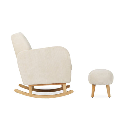 CuddleCo Etta Nursing Chair & Foot Stool - Sand