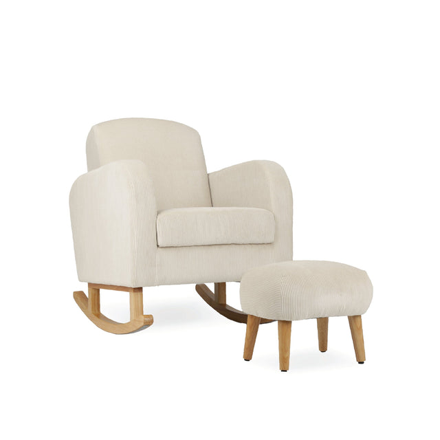 CuddleCo Etta Nursing Chair & Foot Stool - Sand