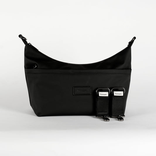 Finnson Fia Eco Stroller Organiser With Stroller Clips - Black