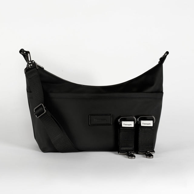 Finnson Fia Eco Stroller Organiser With Stroller Clips - Black