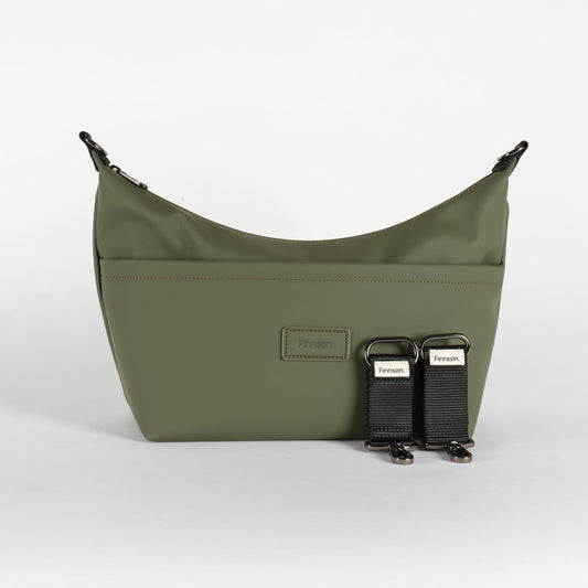 Finnson Fia Eco Stroller Organiser With Stroller Clips - Khaki