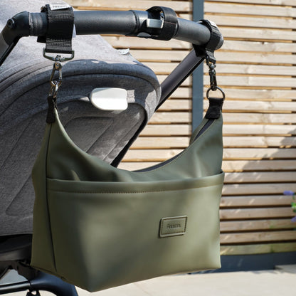 Finnson Fia Eco Stroller Organiser With Stroller Clips - Khaki