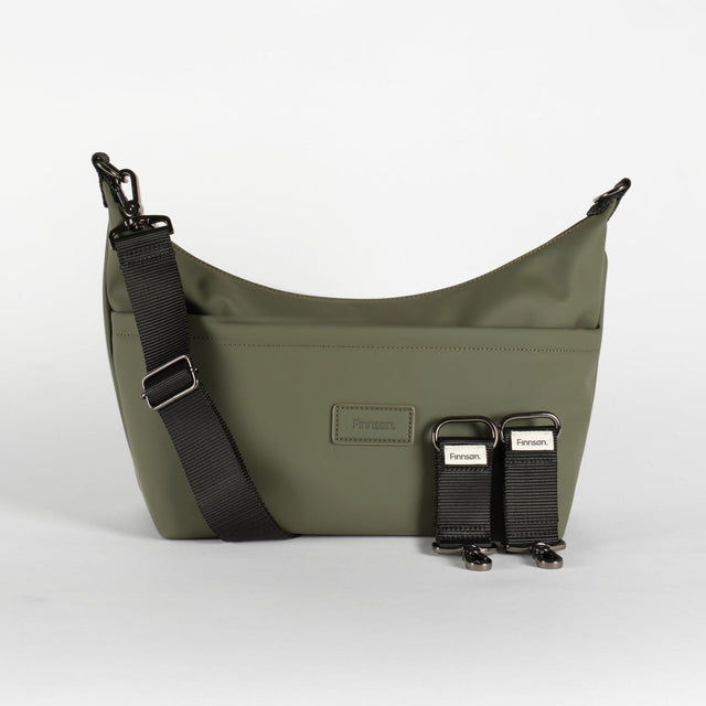 Finnson Fia Eco Stroller Organiser With Stroller Clips - Khaki