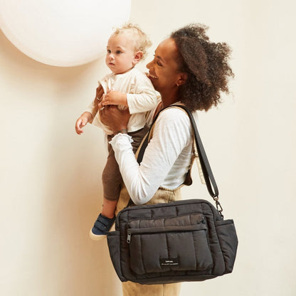 Finnson Freya Eco Oversized Stroller Organiser With Clips - Black