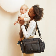 Finnson Freya Eco Oversized Stroller Organiser With Clips - Black