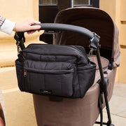 Finnson Freya Eco Oversized Stroller Organiser With Clips - Black