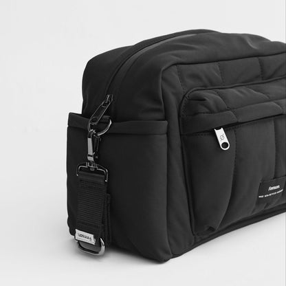 Finnson Freya Eco Oversized Stroller Organiser With Clips - Black