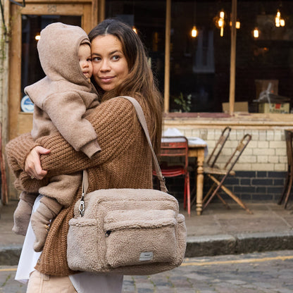 Finnson Freya Eco Stroller Organiser With Stroller Clips - Teddy Borg