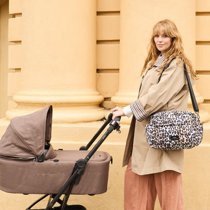 Finnson Freya Eco Stroller Organiser With Clips - Leopard