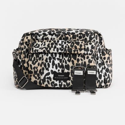Finnson Freya Eco Stroller Organiser With Clips - Leopard