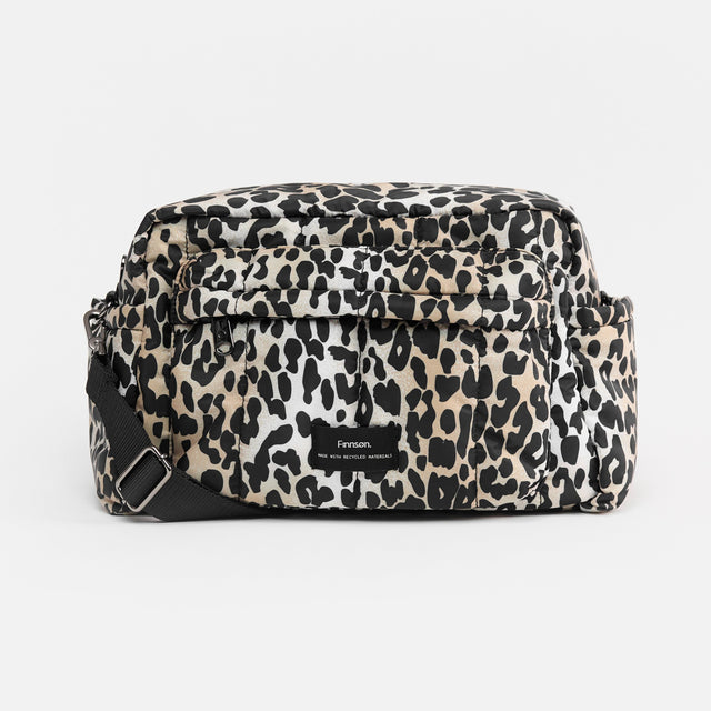 Finnson Freya Eco Stroller Organiser With Clips - Leopard