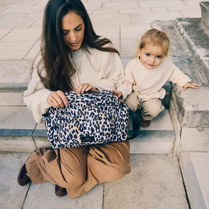 Finnson Freya Eco Stroller Organiser With Clips - Leopard