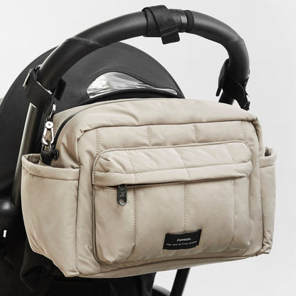 Finnson Freya Eco Stroller Organiser With Clips - Taupe