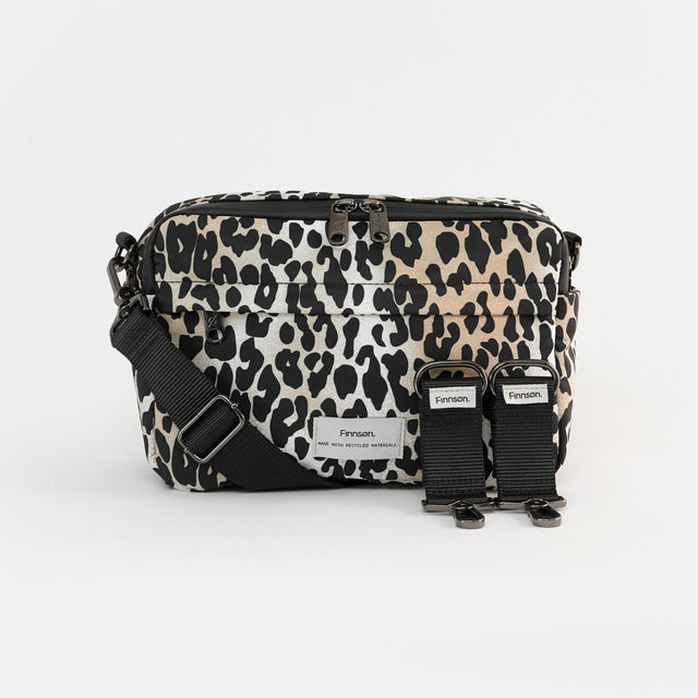 Finnson Frida Eco Stroller Organiser With Stroller Clips - Leopard