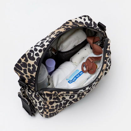 Finnson Frida Eco Stroller Organiser With Stroller Clips - Leopard