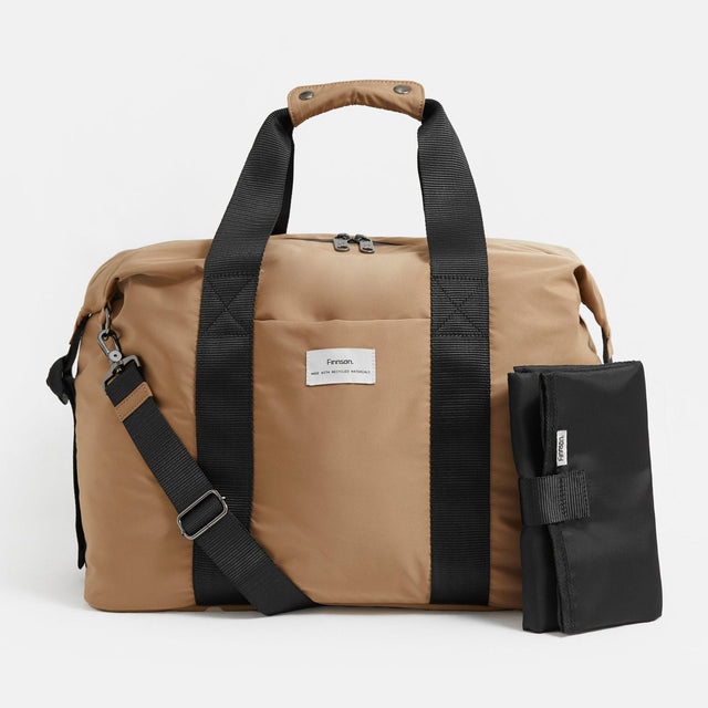 Finnson Ida Eco Holdall Changing Bag With Changing Mat - Camel