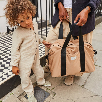 Finnson Ida Eco Holdall Changing Bag With Changing Mat - Camel