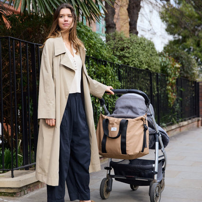 Finnson Ida Eco Holdall Changing Bag With Changing Mat - Camel