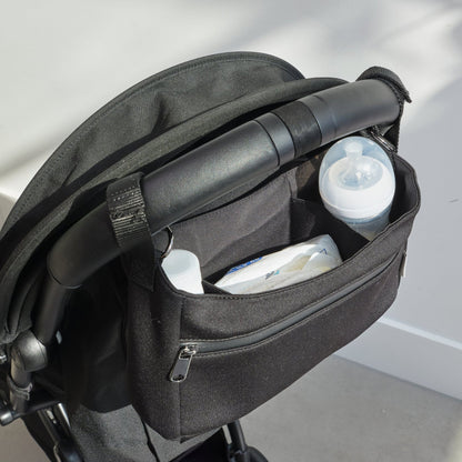 Finnson Odin Eco Stroller Caddy With Built In Stroller Clips - Black