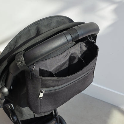 Finnson Odin Eco Stroller Caddy With Built In Stroller Clips - Black