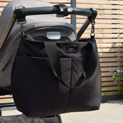 Finnson Sigrid Eco Changing Bag With Changing Mat - Black