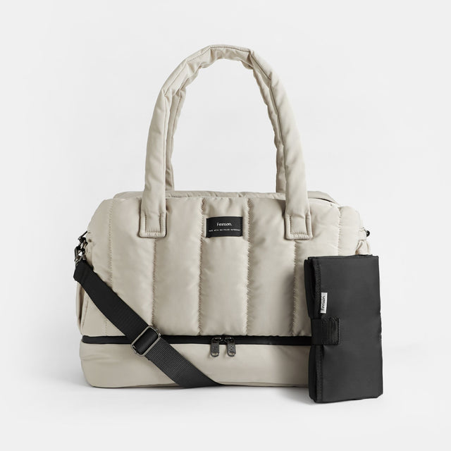 Finnson Innes Eco Changing Bag With Changing Mat - Taupe