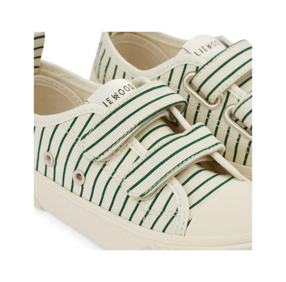 Liewood Kim Sneakers - Stripe Garden Green / Creme De La Creme