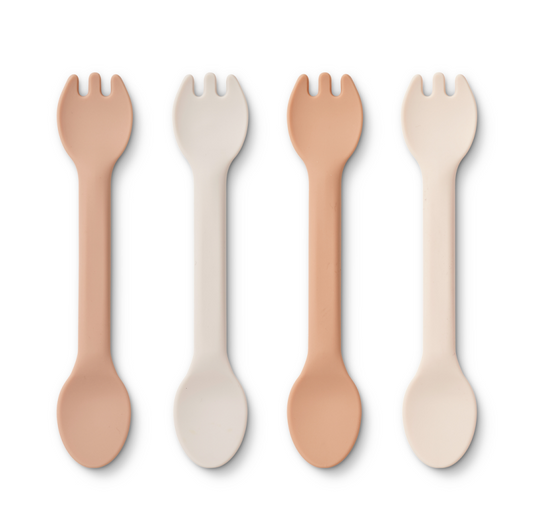 Liewood Jan 2 In 1 Cutlery 4-Pack - Rose Multi Mix