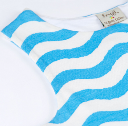 Frugi Samantha Summer Dress - Wave Stripe / Shell