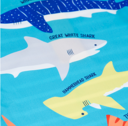 Frugi Little Sun Safe Suit - Tropical Sea/Shark