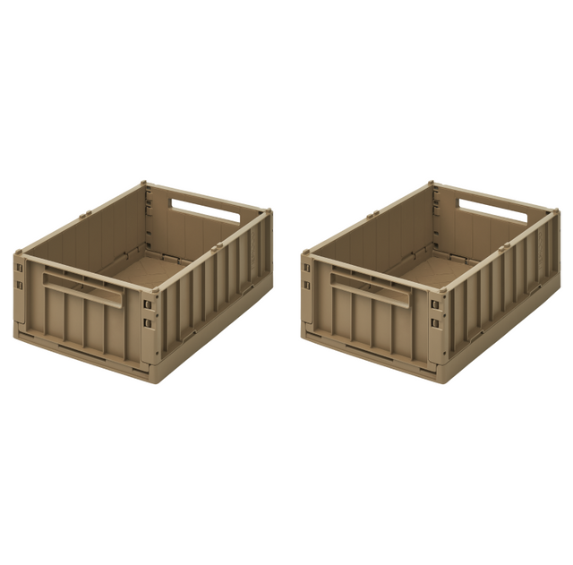 Liewood Weston Storage Crate (Medium) Pack-2 - Oat