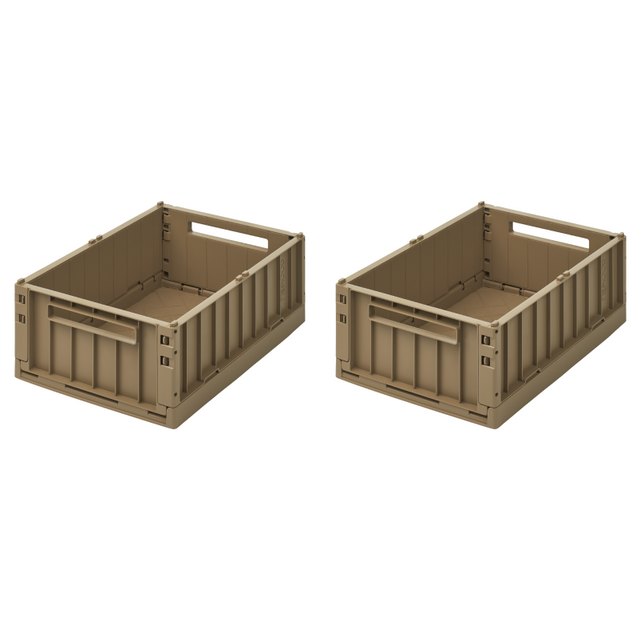 Liewood Weston Medium Storage Crate Set of 2 - Oat